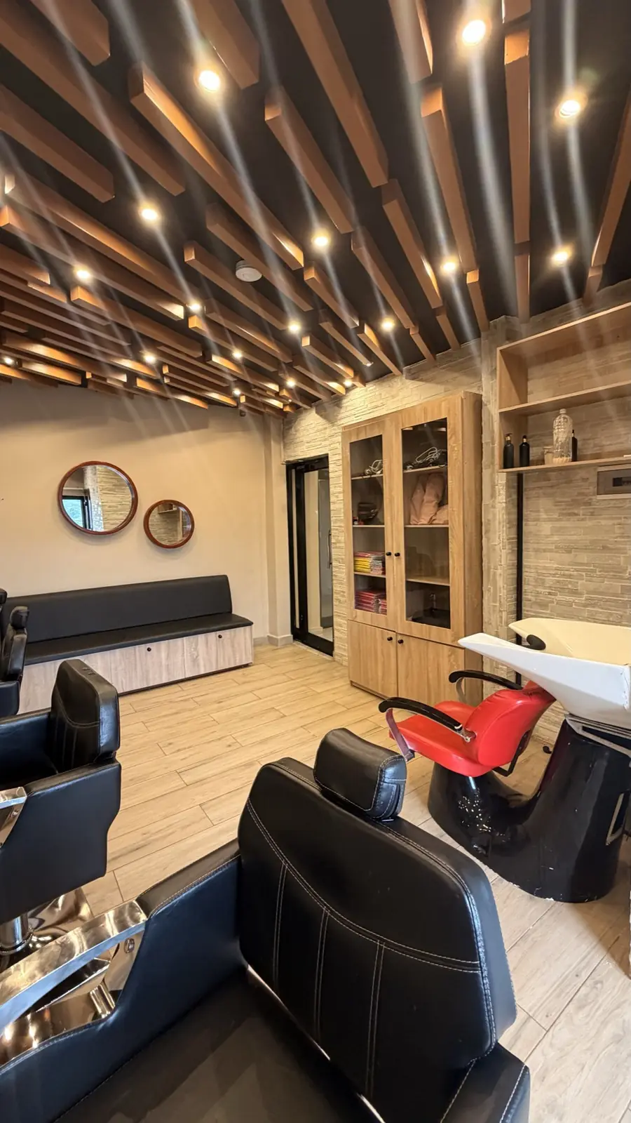 Barber chairs at Kings' Cut