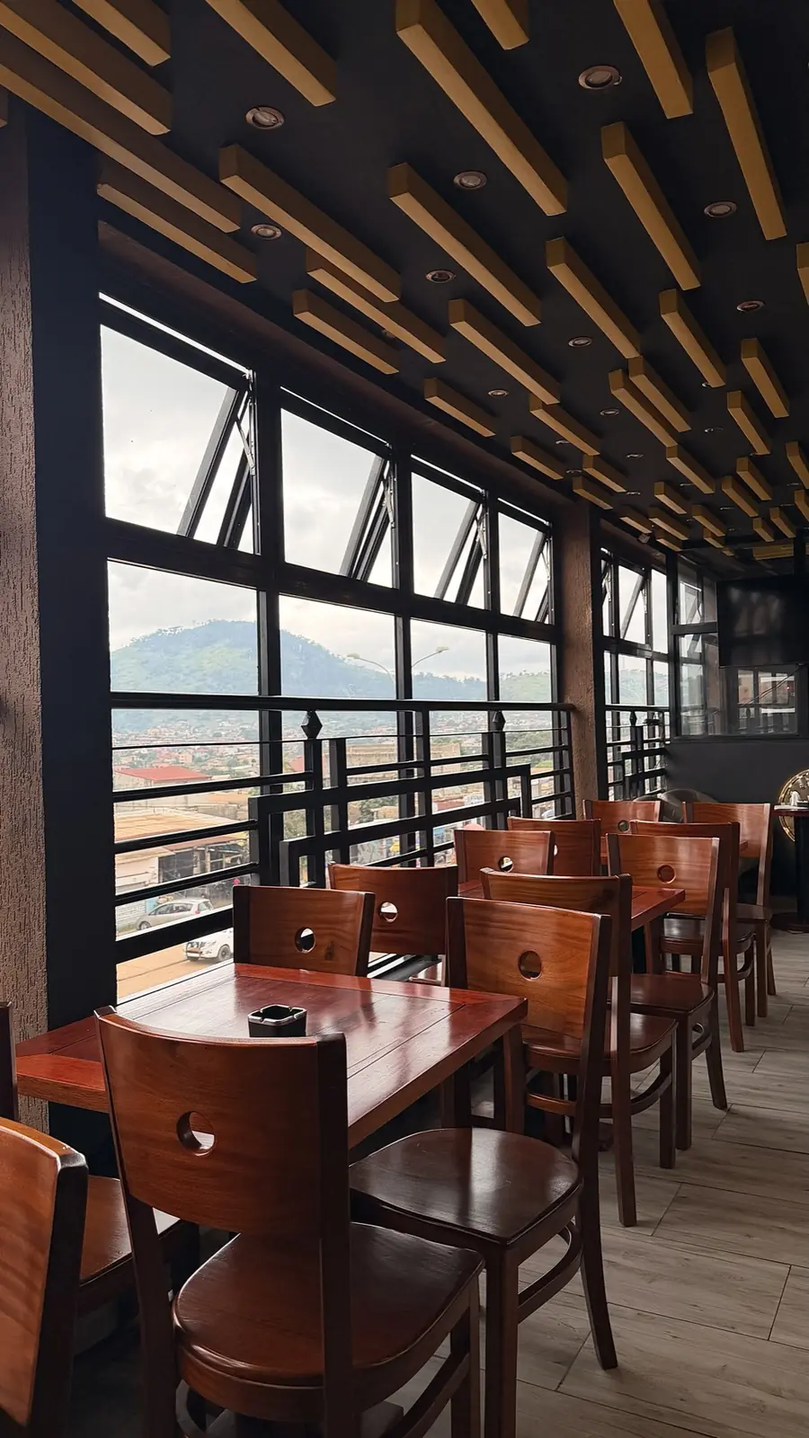 Window tables looking over Emana