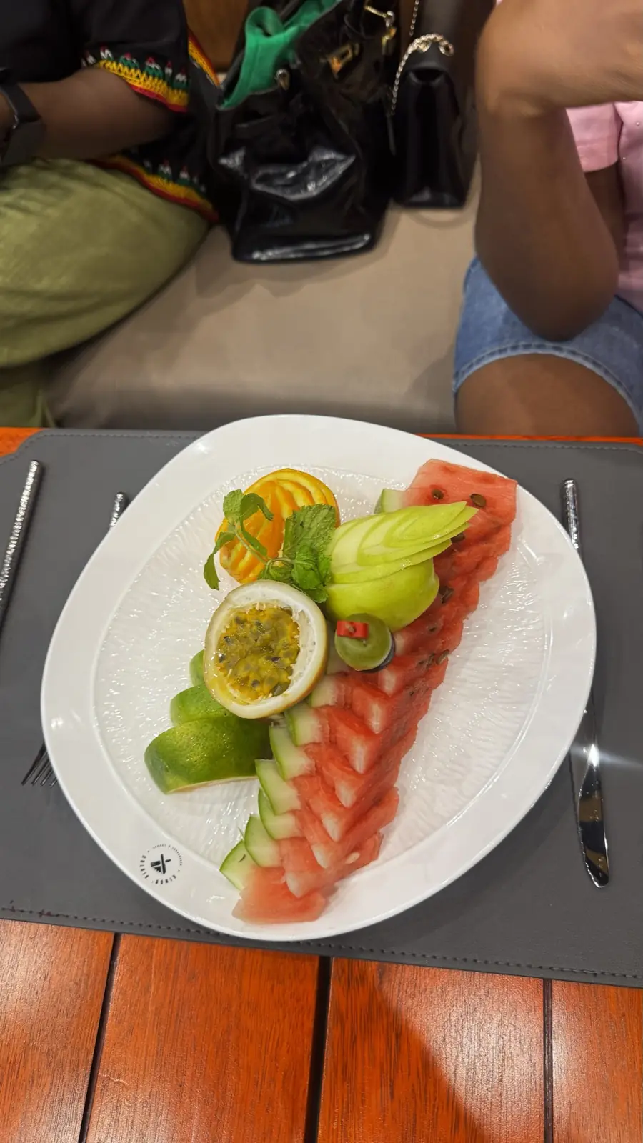 A plated starter salad
